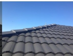 Finished tiled roof, ready for years